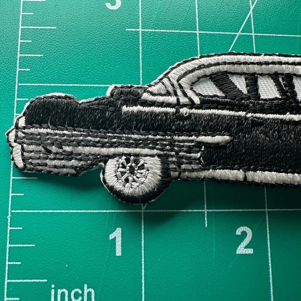 50's Cadillac Car Patch Embroidered‎ Patch, Iron On Sew On Applique Vintage Auto